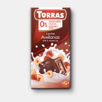 Шоколад TORRAS Avellanas (Молочний з фундуком), 75г